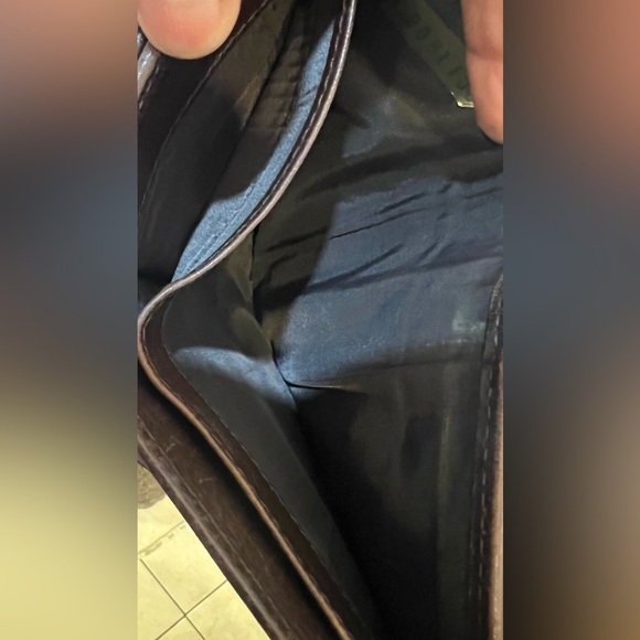 Coach EUC Vtg Saddle Brown Leather Bi-Fold Card Holder Snap Front Coin Wallet - Picture 6 of 13